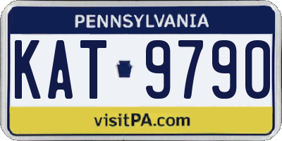 PA license plate KAT9790