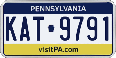 PA license plate KAT9791