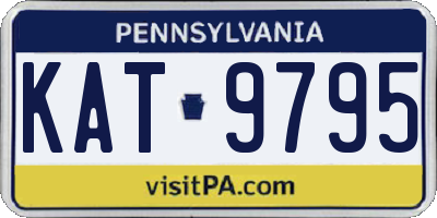 PA license plate KAT9795