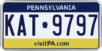 PA license plate KAT9797