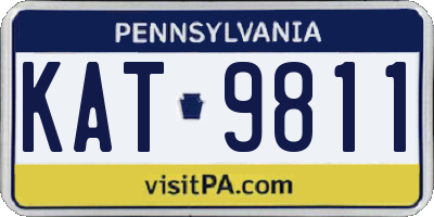 PA license plate KAT9811