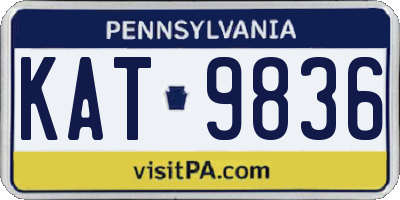 PA license plate KAT9836