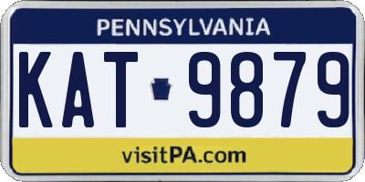PA license plate KAT9879