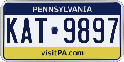 PA license plate KAT9897