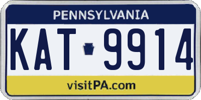 PA license plate KAT9914