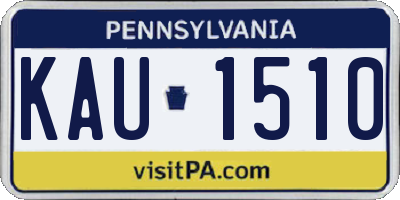 PA license plate KAU1510