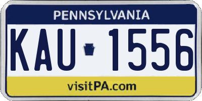 PA license plate KAU1556