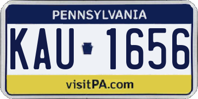 PA license plate KAU1656