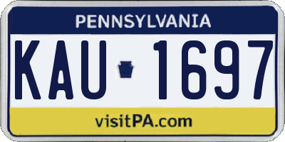 PA license plate KAU1697
