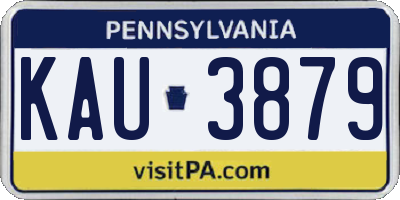 PA license plate KAU3879