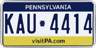 PA license plate KAU4414