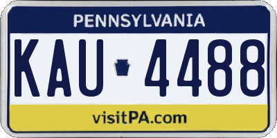 PA license plate KAU4488