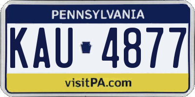 PA license plate KAU4877