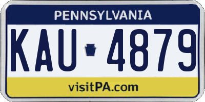 PA license plate KAU4879