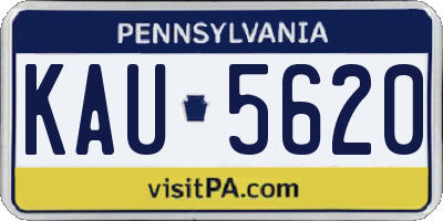 PA license plate KAU5620