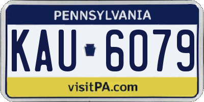 PA license plate KAU6079