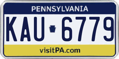 PA license plate KAU6779