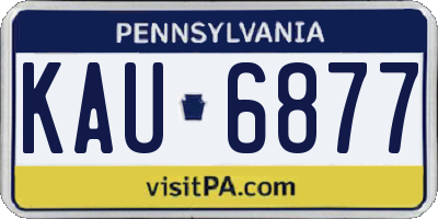 PA license plate KAU6877