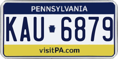 PA license plate KAU6879