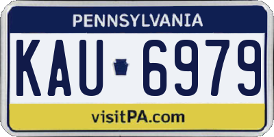 PA license plate KAU6979