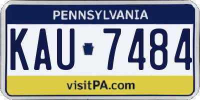 PA license plate KAU7484