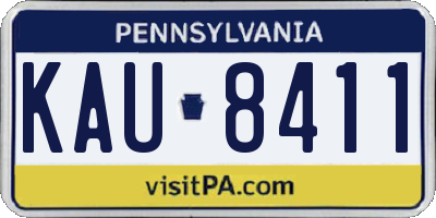PA license plate KAU8411