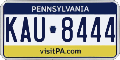 PA license plate KAU8444