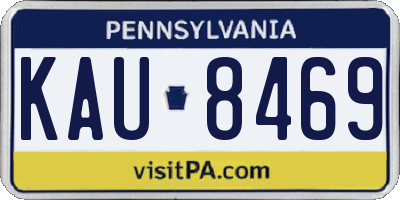 PA license plate KAU8469