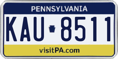 PA license plate KAU8511