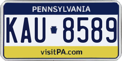 PA license plate KAU8589