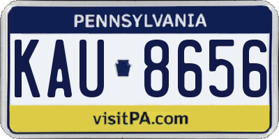 PA license plate KAU8656