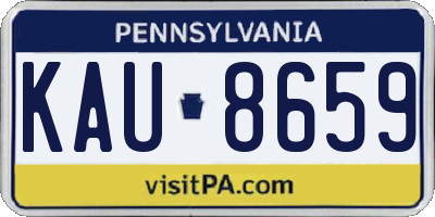 PA license plate KAU8659