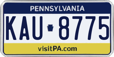 PA license plate KAU8775