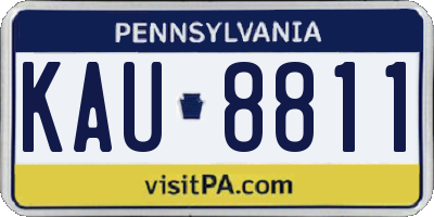 PA license plate KAU8811