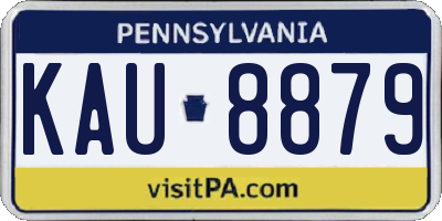 PA license plate KAU8879