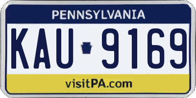 PA license plate KAU9169