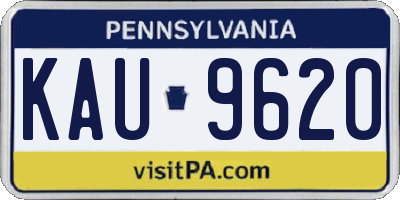 PA license plate KAU9620