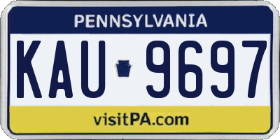 PA license plate KAU9697