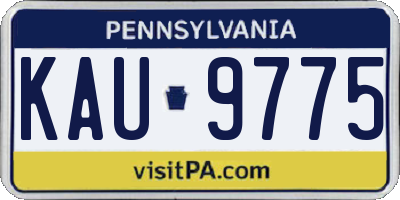 PA license plate KAU9775