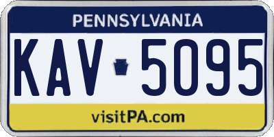 PA license plate KAV5095