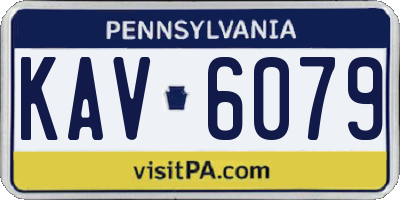 PA license plate KAV6079