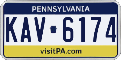 PA license plate KAV6174