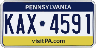 PA license plate KAX4591