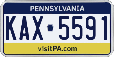 PA license plate KAX5591