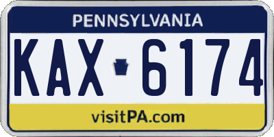 PA license plate KAX6174