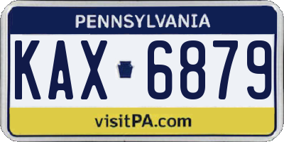 PA license plate KAX6879