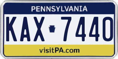 PA license plate KAX7440