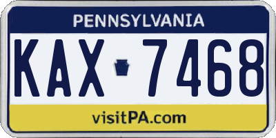 PA license plate KAX7468