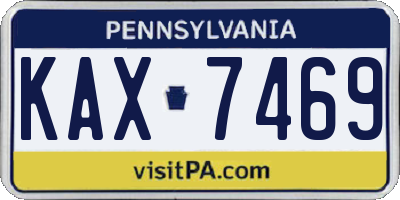 PA license plate KAX7469
