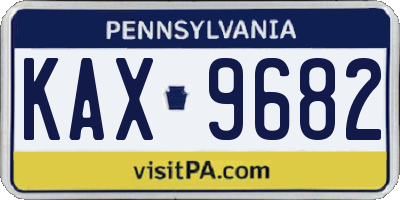 PA license plate KAX9682